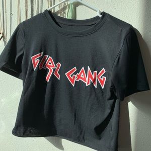 “Girl Gang” crop top